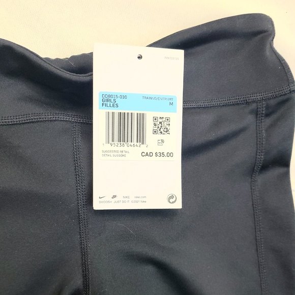 Nike girls size med 10-12 new with tags leggings - Picture 4 of 7